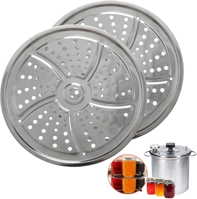 FONLLAM 2Pack Canner Rack for Pressure Canner, 11-Inch Stainless Steel Pressure Cooker Rack, Compatible with Presto, All-American and More - Image 1